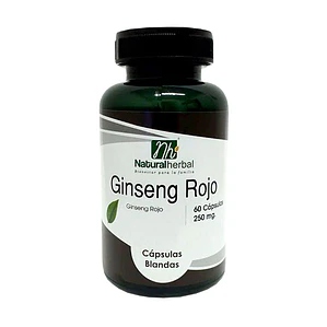 Ginseng Rojo - 60 Cápsulas 250 mg.