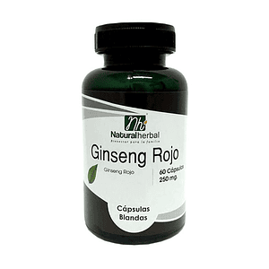 Ginseng Rojo - 60 Cápsulas 250 mg.