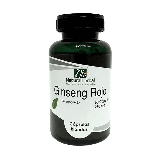 Ginseng Rojo - 60 Cápsulas 250 mg.