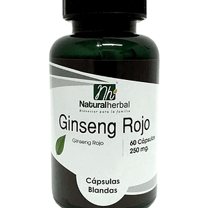 Ginseng Rojo - 60 Cápsulas 250 mg.