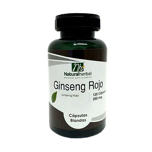 Ginseng Rojo - 120 Cápsulas 250 mg.