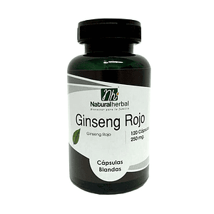Ginseng Rojo - 120 Cápsulas 250 mg.