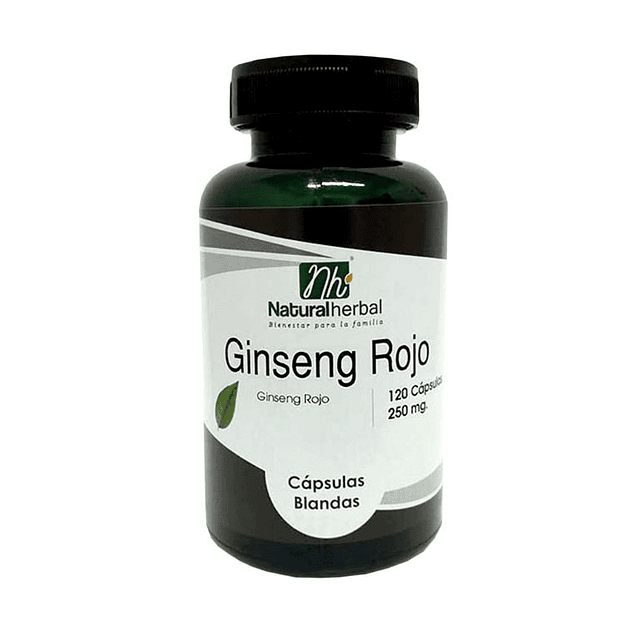 Ginseng Rojo - 120 Cápsulas 250 mg.