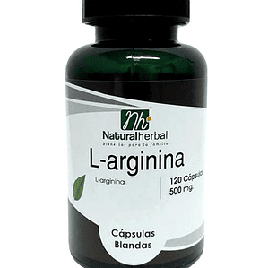 L-Arginina - 120 Cápsulas   500 mg.