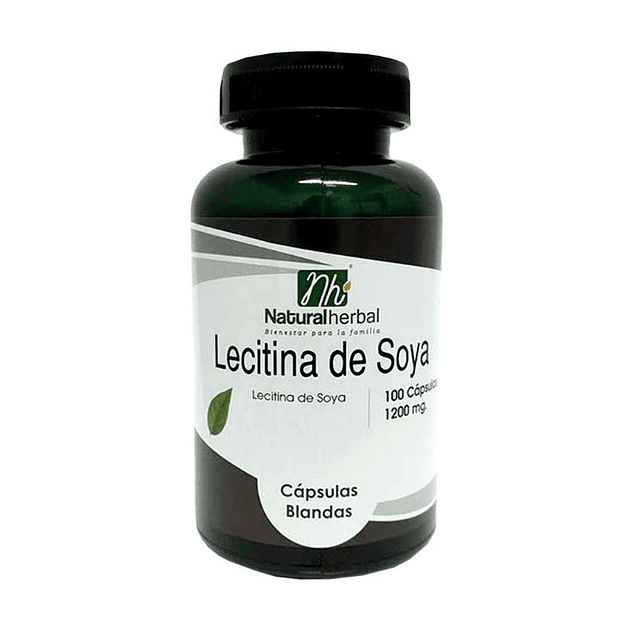 Lecitina de Soya - 100 Cápsulas 1200 mg.