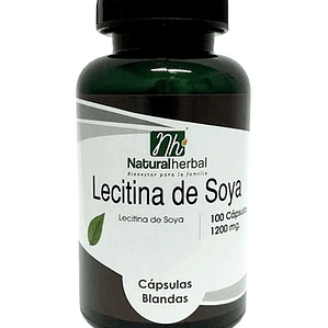 Lecitina de Soya - 100 Cápsulas 1200 mg.