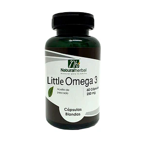 Little Omega 3 - 60 Cápsulas 250 mg.