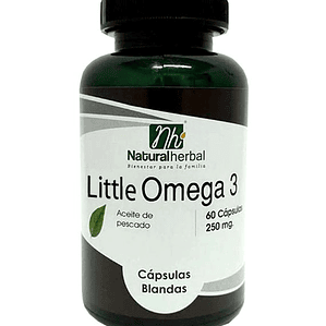 Little Omega 3 - 60 Cápsulas 250 mg.