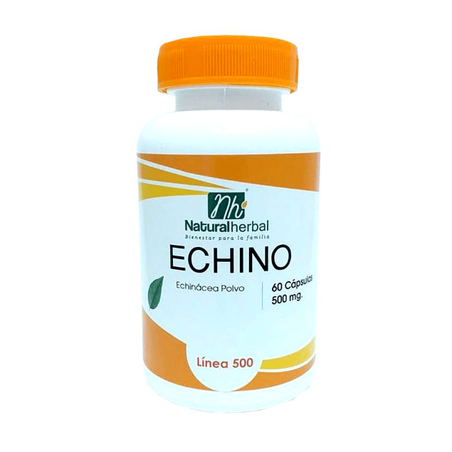 Echino (Echinacea) - 60 Cápsulas  500 mg