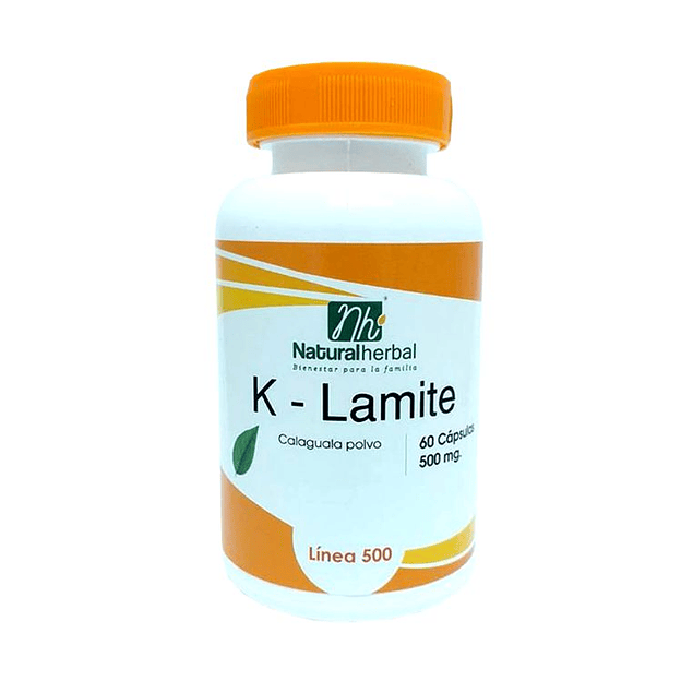 K-Lamite 60 Cápsulas 500 mg.