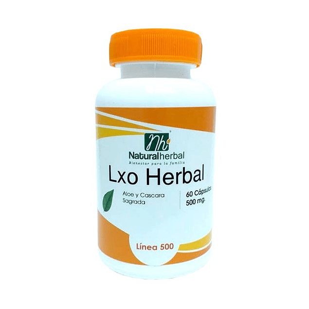 Lxo Herbal - 60 Cápsulas 500 mg.