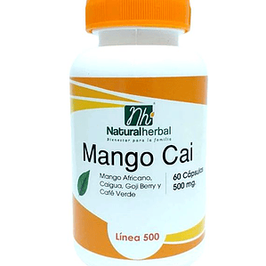 MangoCai - 60 Capsulas 500 mg.