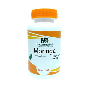 Moringa Natural Herbal - 90 Cápsulas 500 mg.