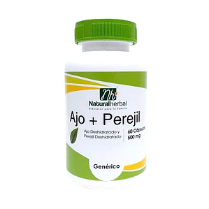 Ajo + Perejil 60 Cápsulas - 500 mg.