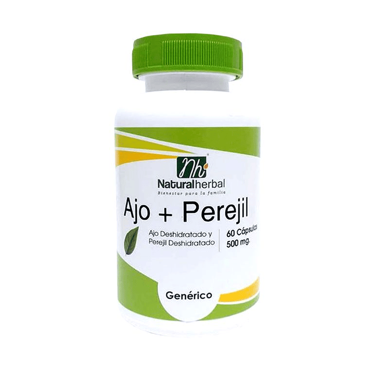 Ajo + Perejil 60 Cápsulas - 500 mg. 1