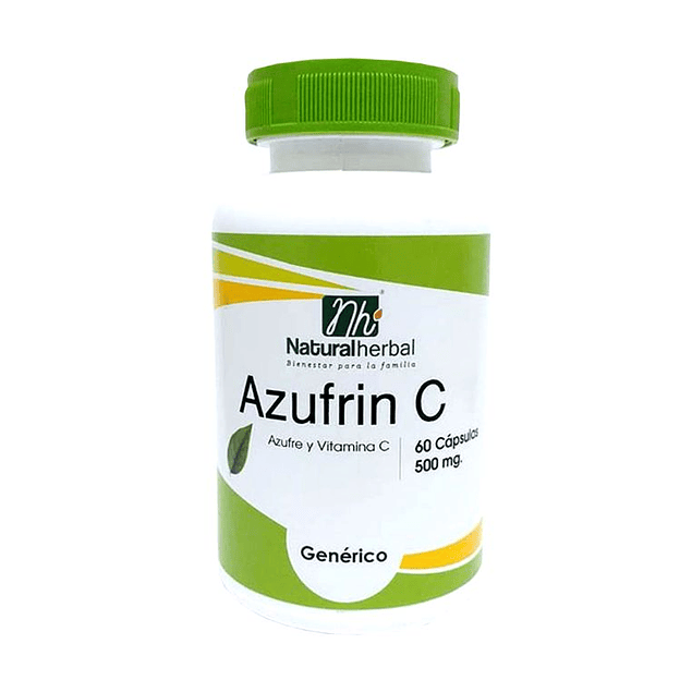 Azufrin-C - 60 Cápsulas 500 mg.