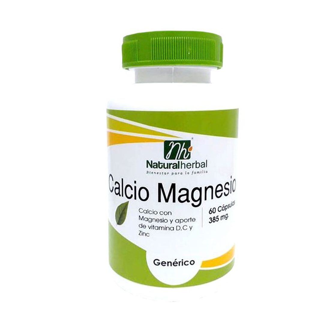 Calcio Magnesio -  60 Cápsulas 385 mg. 1
