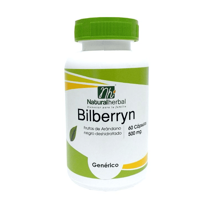Bilberryn - 60 Cápsulas 500 mg. 1