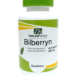 Bilberryn - 60 Cápsulas 500 mg.