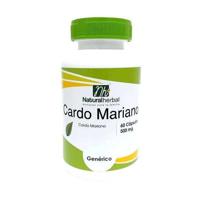 Cardo Mariano - 60 Cápsulas 500 mg.