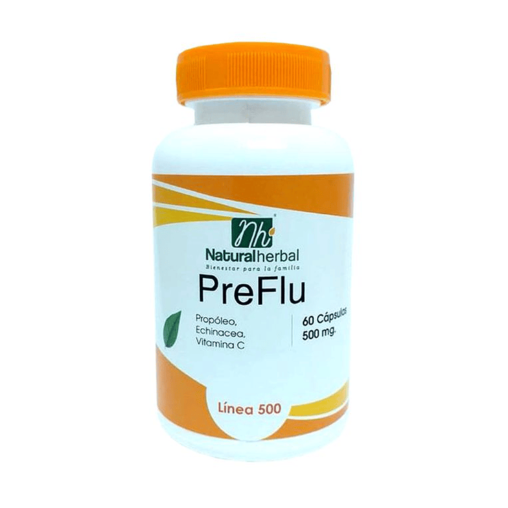 PreFlu - 60 Cápsulas 500 mg. 1