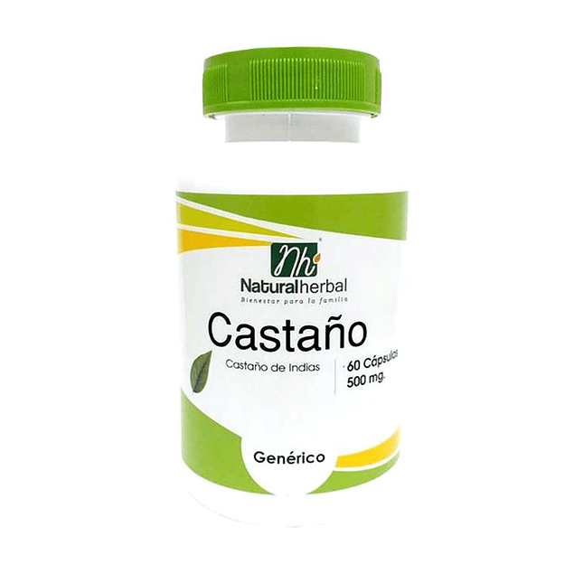 Castaño - 60 Cápsulas 500 mg.