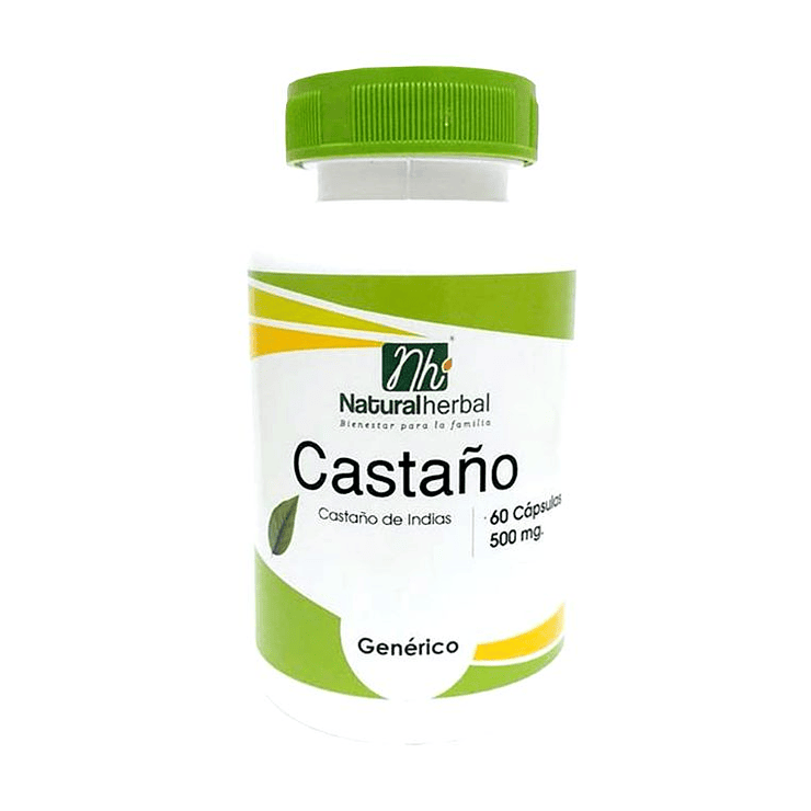 Castaño - 60 Cápsulas 500 mg. 1