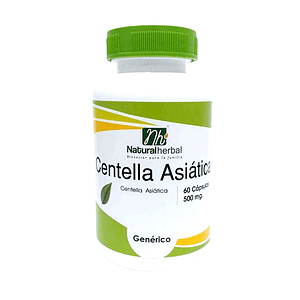 Centella Asiática - 60 Cápsulas 500 mg.