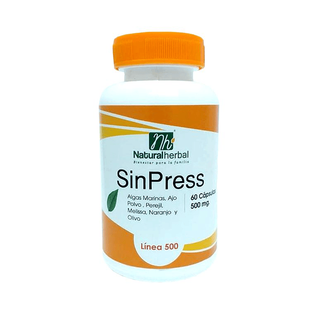 Sin Press - 60 Cápsulas 500 mg.