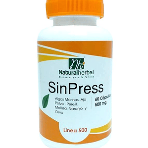 Sin Press - 60 Cápsulas 500 mg.