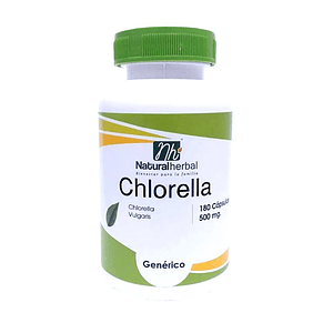 Chlorella 180 Cápsulas 500 mg.