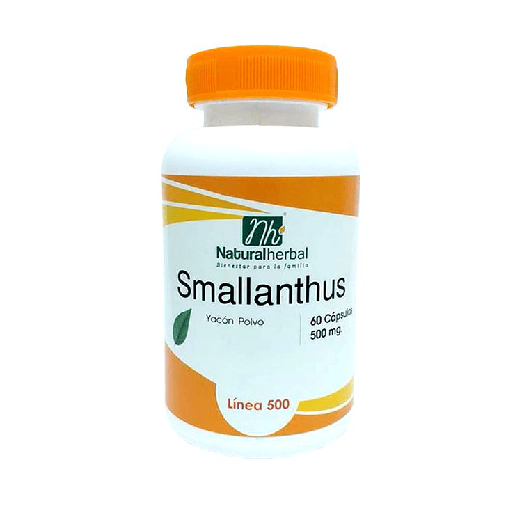 Smallanthus (Yacón) -  60 cápsulas 500 mg. 1