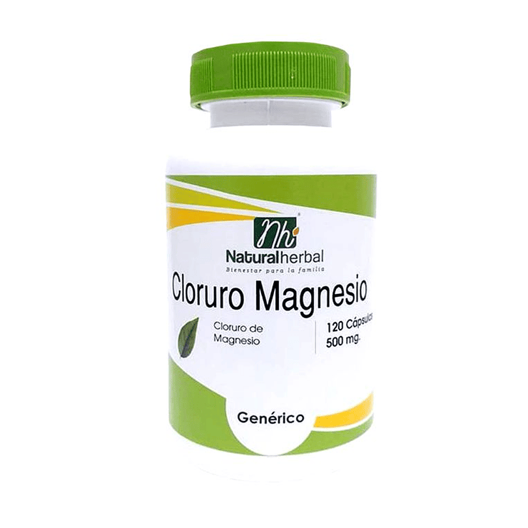 Cloruro de Magnesio - 120 Cápsulas 500 mg 1