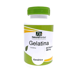 Gelatina - 60 Cápsulas 500 mg.