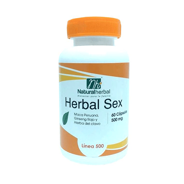 Herbal Sex 60 Cápsulas - 500 mg.