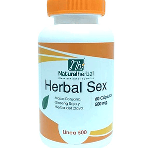 Herbal Sex 60 Cápsulas - 500 mg.