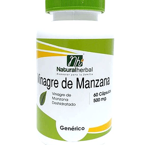 Vinagre Manzana - 60 Cápsulas 500 mg.