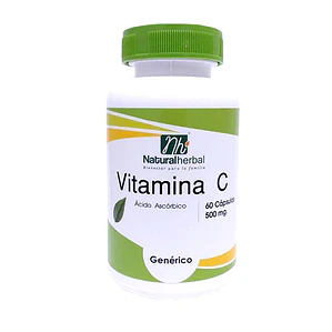 Vitamina C - 60 Cápsulas 500 mg.