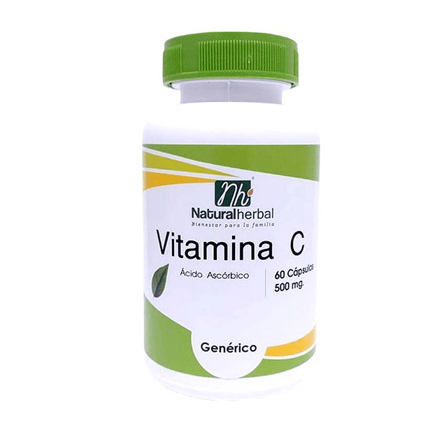 Vitamina C - 60 Cápsulas 500 mg.