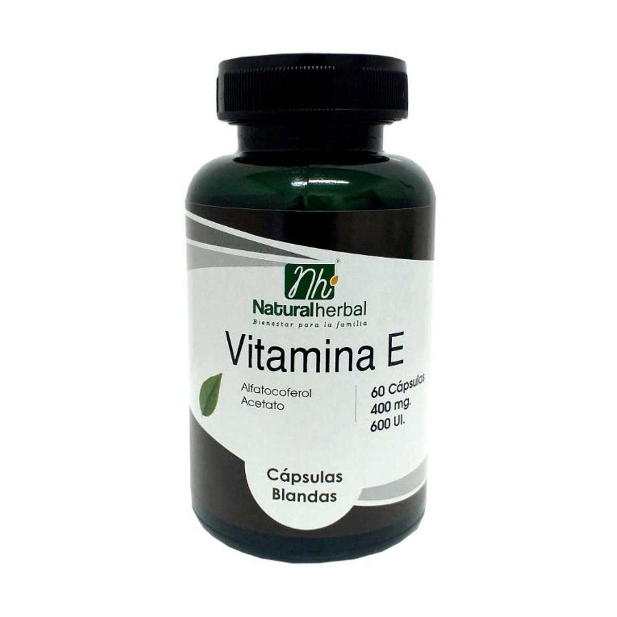 Vitamina E 60 Cápsulas 400 mg 600 UI.