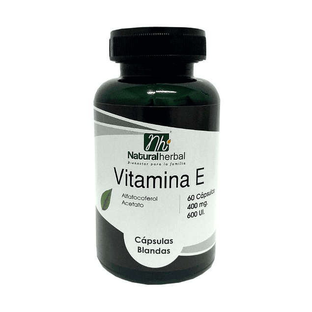 Vitamina E - 60 Cápsulas 400 mg - 600 UI