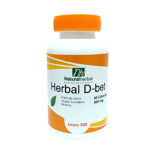 Herbal D-bet 60 Cápsulas - 500 mg.