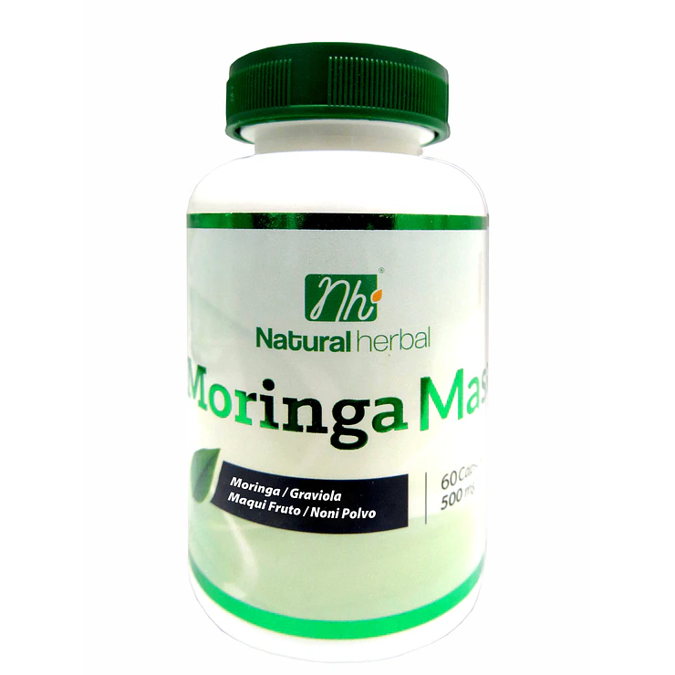 MoringaMass - 60 Cápsulas 500 mg. 1