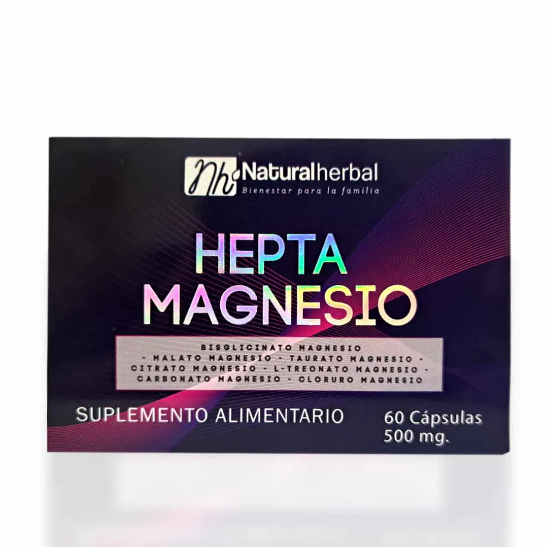 Hepta Magnesio 60 Cápsulas 500 mg 1