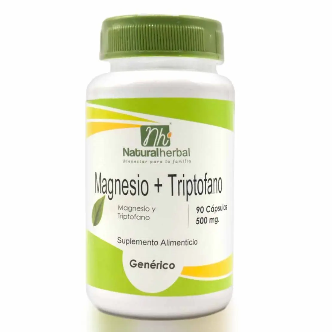 Magnesio + Triptofano - 90 Capsulas - 500 mg 1