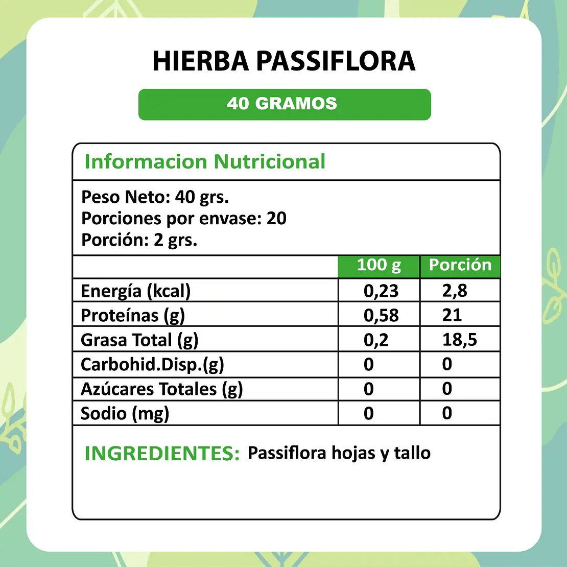 Passiflora - 40gr 3