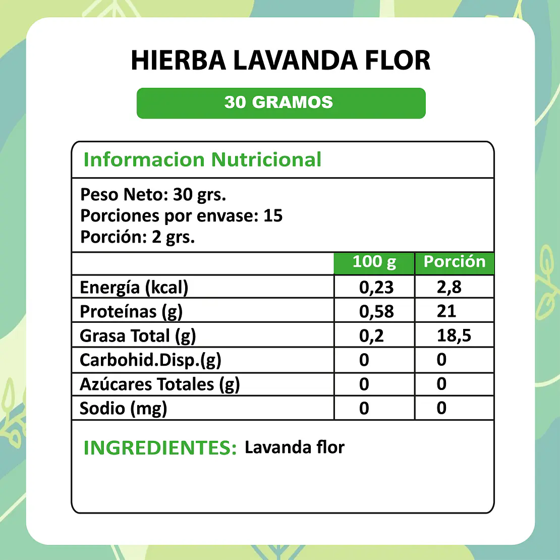 Lavanda Flor - 30gr 3