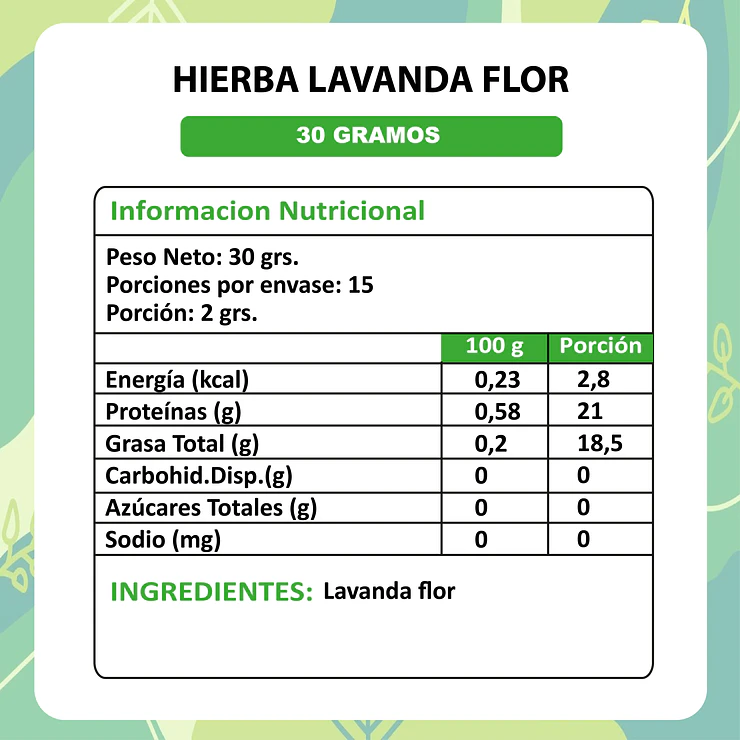Lavanda Flor - 30gr 3