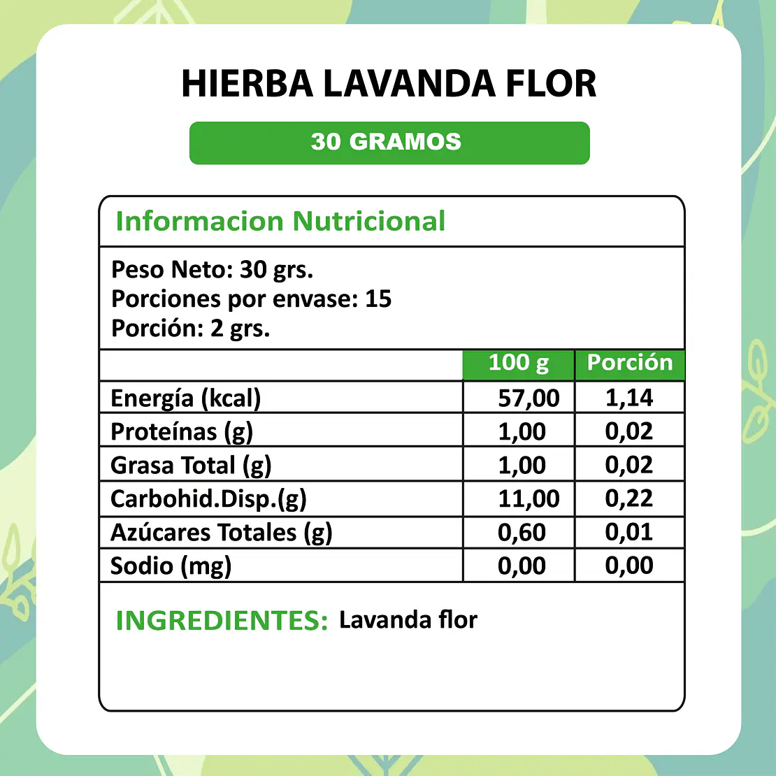 Lavanda Flor - 30gr 3