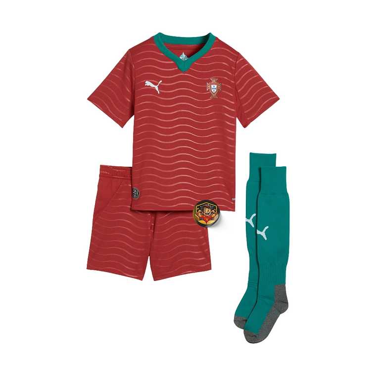 PORTUGAL I 2026 WORLD CUP CONJUNTO INFANTIL 3